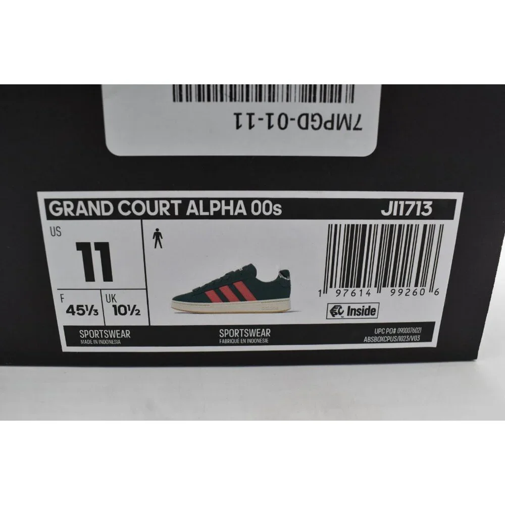 Adidas Mens Size 11 Grand‎ Court Alpha 00s Sportswear Sneakers Shoes
